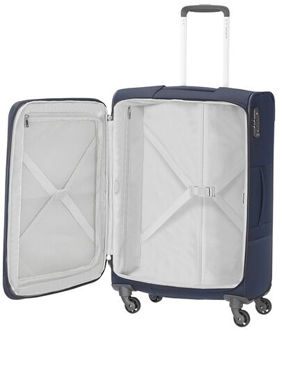 Samsonite Base Boost 78cm Large Expandable Suitcase Navy