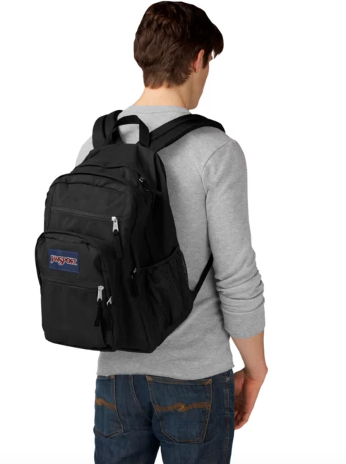 Jansport Big Student Black 34L Laptop School Bag Large Capacity