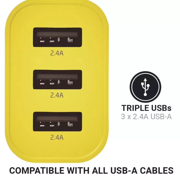 Go Travel Worldwide 3-Port USB-A Ladegerät