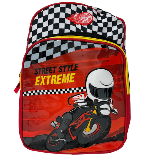 Boys Biker School Bag