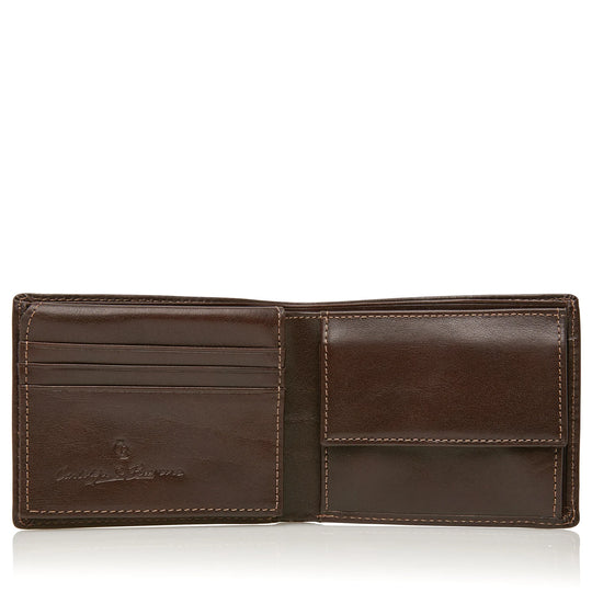 Castelijn & Beerens 9 Card, Coin & Note Leather Wallet Black or Brown