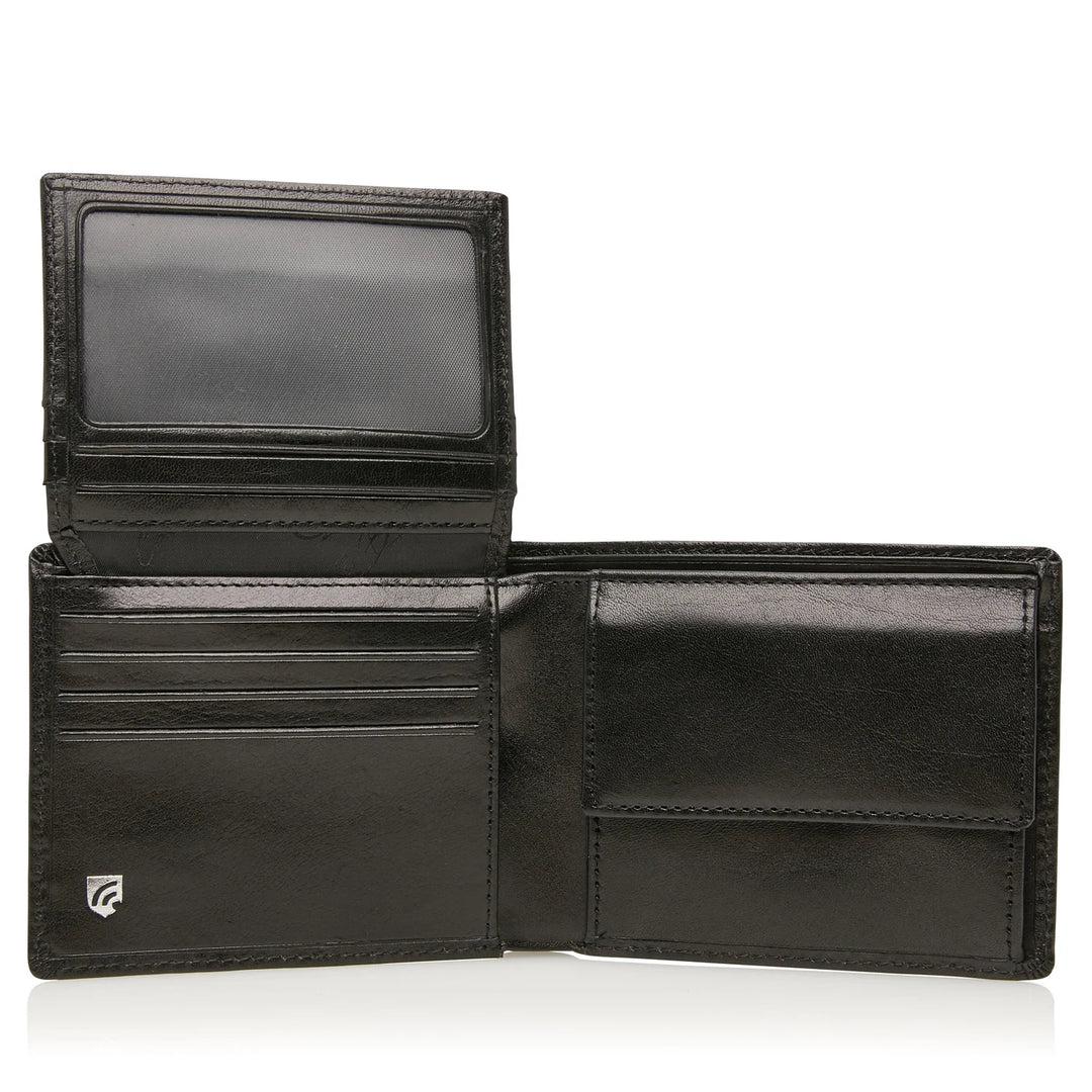 Castelijn & Beerens 9 Card, Coin & Note Leather Wallet Black or Brown