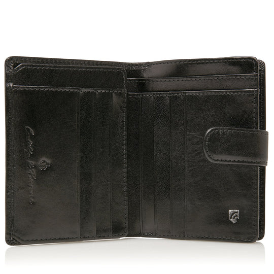 Castelijn & Beerens Tri Fold Leather Wallet  With Zip around Coin Purse