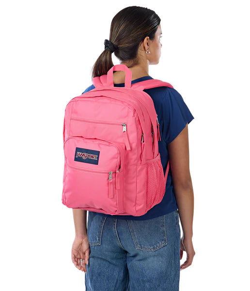 Sac d'école pour ordinateur portable Jansport Big Student Posh Pink 34L grande capacité