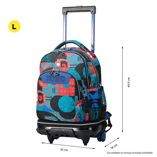 Totto Detachable Wheeled School Backpack 6JP