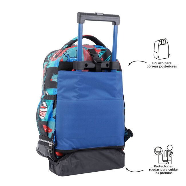 Totto Detachable Wheeled School Backpack 6JP