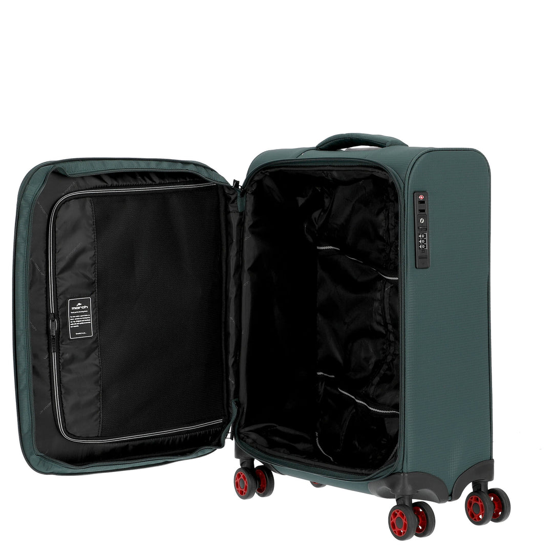 Valise cabine March Kober 55 cm Vert foncé