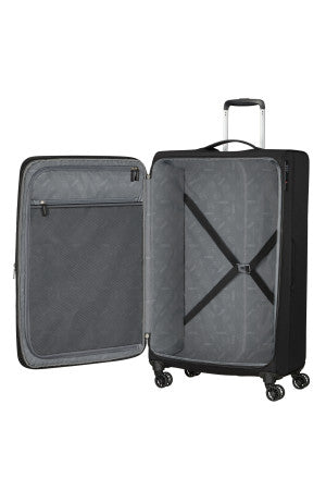 American Tourister Aerospin Large Expandable Suitcase - Black