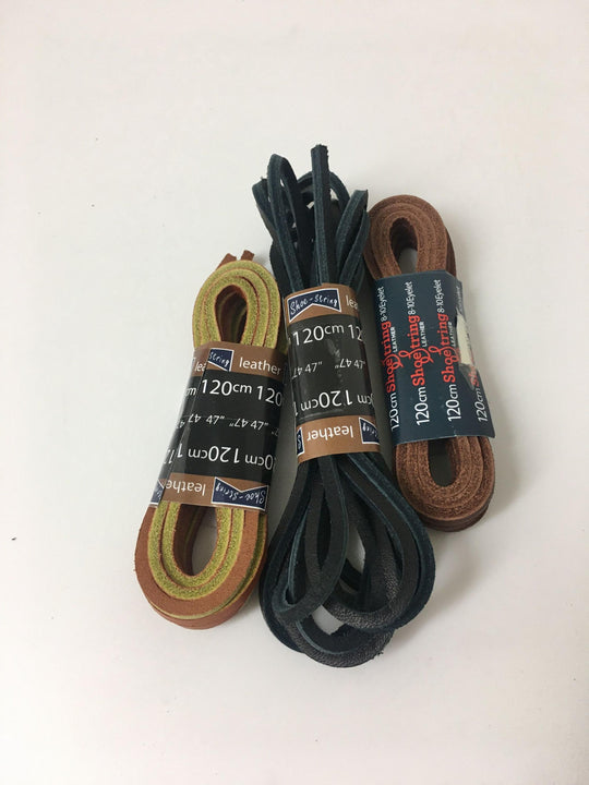 Leather Shoe Laces 120cm - 5 Colours