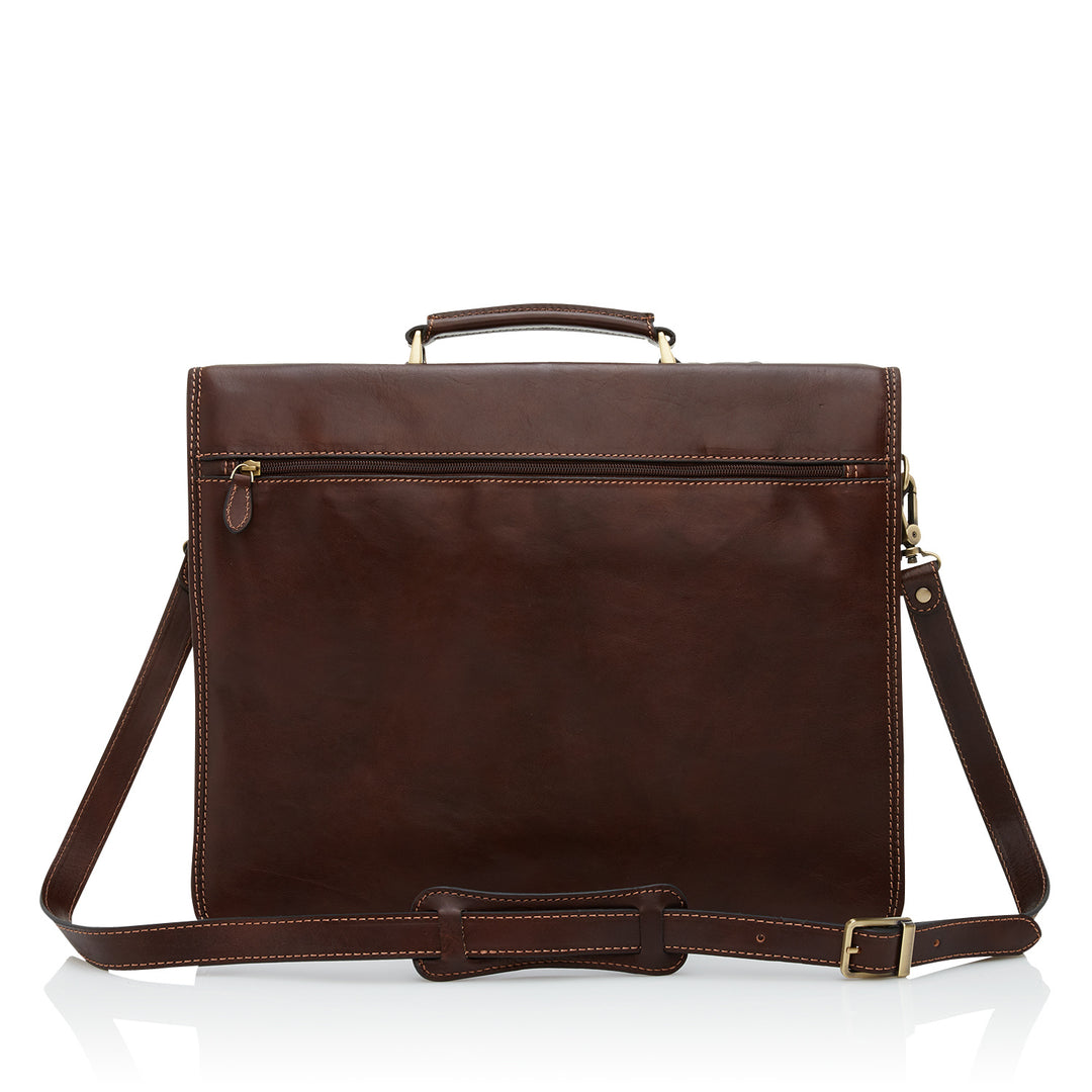 Castelijn & Beerens Verona Laptop Briefcase 15.6" RFID Brown