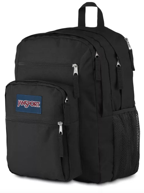 Jansport Big Student Black 34L Laptop School Bag Large Capacity - Carews.ie