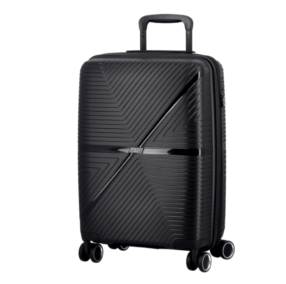 Jump Oskol Pulsar Expandable Cabin Suitcase Black - Carews.ie