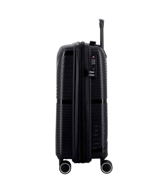 Jump Oskol Pulsar Expandable Cabin Suitcase Black - Carews.ie