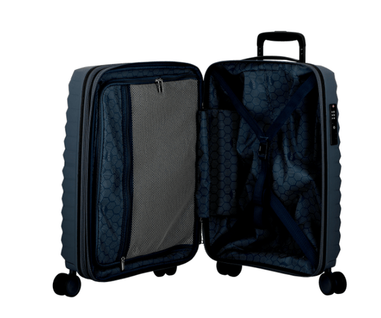 Jump Xwave 66cm Expandable Medium Suitcase Navy - Carews.ie