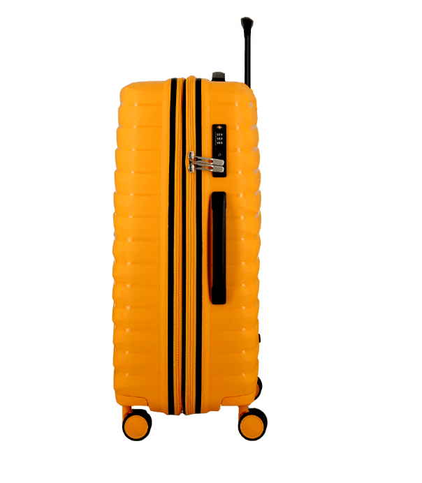 Jump Xwave 66cm Expandable Medium Suitcase Yellow - Carews.ie