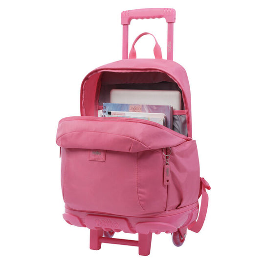 Totto Trik Large Wheeled School Bag Pink