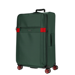 March Kober 78cm Large Expandable Suitcase Dark Green