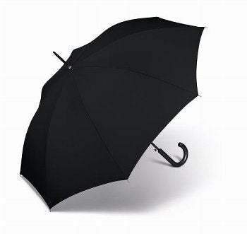 Happy Rain Long Umbrella Black