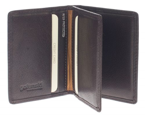 Golunski RF11 Leather Credit Card Holder with RFID Protection