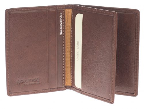 Golunski RF11 Leather Credit Card Holder with RFID Protection