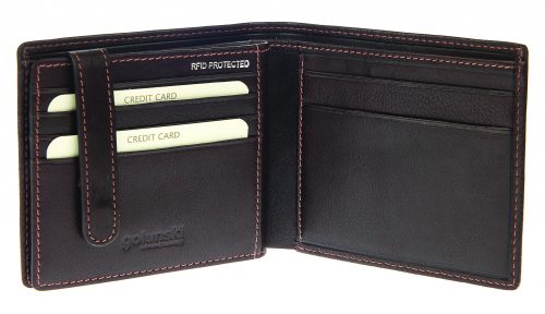 Golunski RF12 Leather Credit Card / Note Wallet with RFID Protection