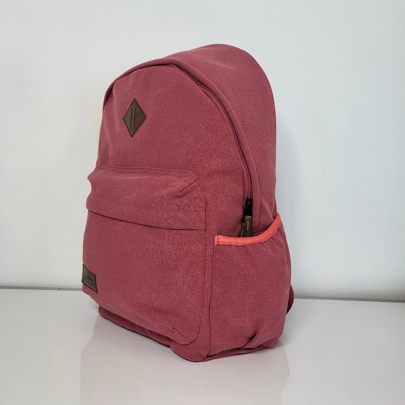 Ridge 53 Canvas Pink School Bag - Carews.ie