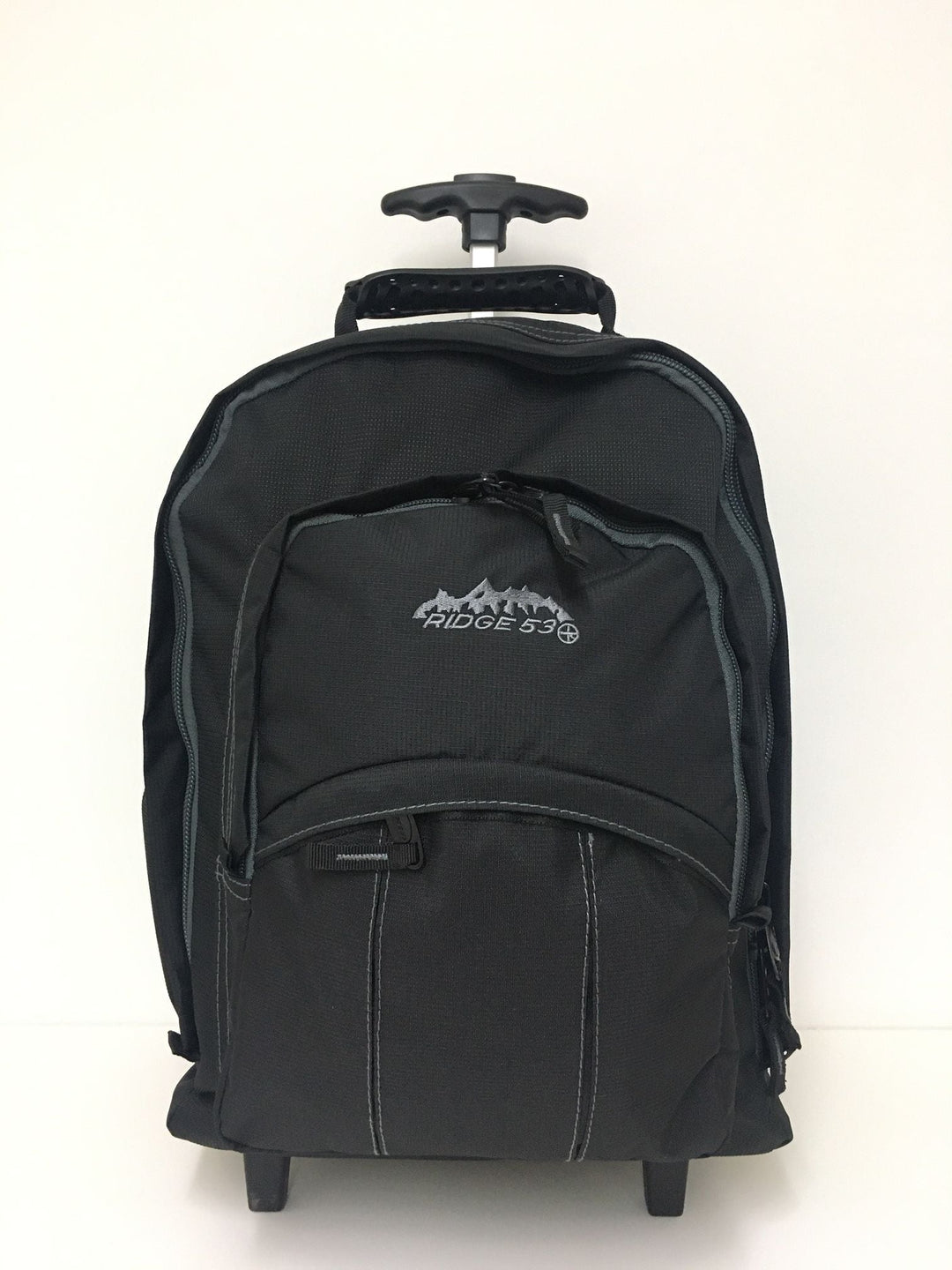 Ridge 53 Temple School Backpack on Wheels Black - Carews.ie