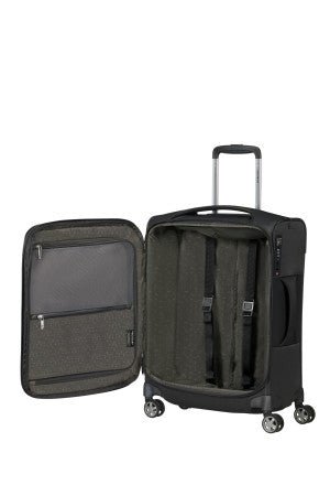 Samsonite D'Lite Black Expandable 4 Wheel Cabin Suitcase Laptop Sleeve - Carews.ie