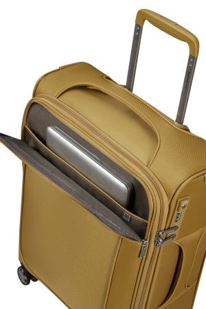 Samsonite D'Lite Mustard Expandable 4 Wheel Cabin Suitcase with Laptop Sleeve - Carews.ie