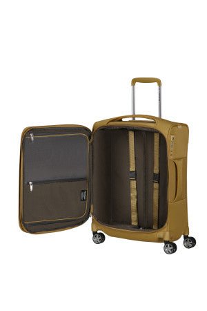 Samsonite D'Lite Mustard Expandable 4 Wheel Cabin Suitcase with Laptop Sleeve - Carews.ie