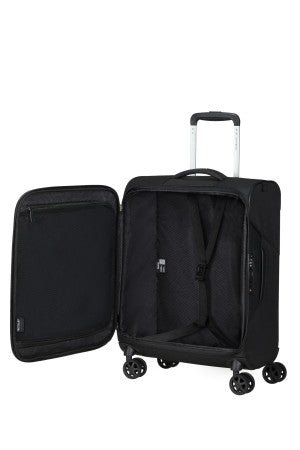 Samsonite Litebeam 55x40x20cm Lightweight Cabin Black Ryanair & Aer Lingus Overhead Bag - Carews.ie