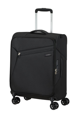 Samsonite Litebeam 55x40x20cm Lightweight Cabin Black Ryanair & Aer Lingus Overhead Bag - Carews.ie