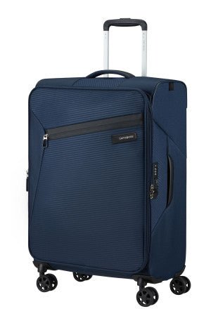 Samsonite Litebeam 66cm Medium Lightweight Suitcase Black - Carews.ie