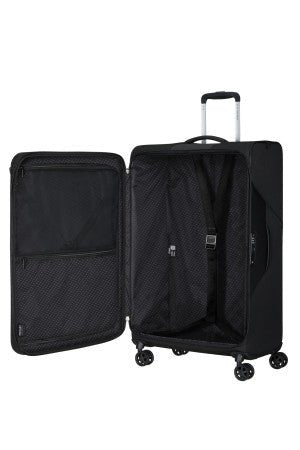 Samsonite Litebeam 77cm 4 Wheel Large Lightweight Suitcase Black - Carews.ie