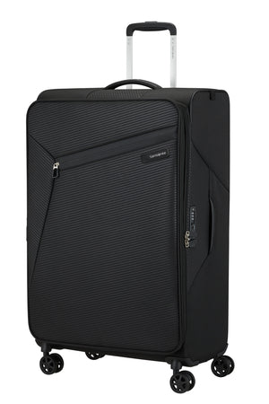 Samsonite Litebeam 77cm 4 Wheel Large Lightweight Suitcase Black - Carews.ie