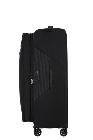 Samsonite Litebeam 77cm 4 Wheel Large Lightweight Suitcase Black - Carews.ie