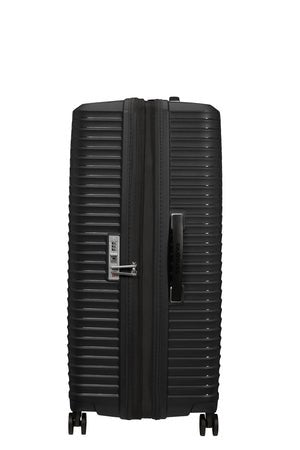 Samsonite Upscape 75cm Spinner Black Large expandable Strong lightweight Hardshell Suitcase - Carews.ie