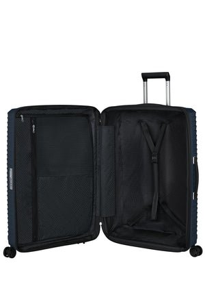 Samsonite Upscape 75cm Spinner Black Large expandable Strong lightweight Hardshell Suitcase - Carews.ie