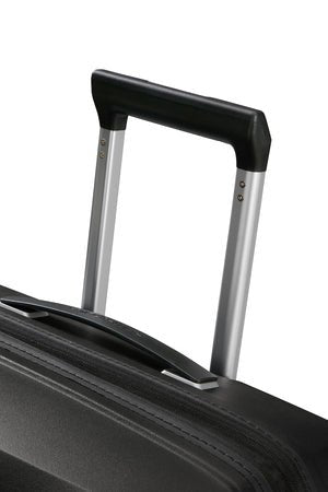 Samsonite Upscape 75cm Spinner Black Large expandable Strong lightweight Hardshell Suitcase - Carews.ie