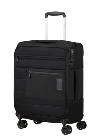 Samsonite Vaycay 55x40x20cm Cabin 4 Wheel Spinner Black Ryanair & Aer Lingus - Carews.ie