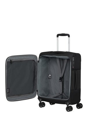 Samsonite Vaycay 55x40x20cm Cabin 4 Wheel Spinner Black Ryanair & Aer Lingus - Carews.ie