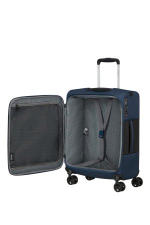 Samsonite Vaycay 55x40x20cm Cabin 4 Wheel Spinner Navy Blue Ryanair & Aer Lingus - Carews.ie